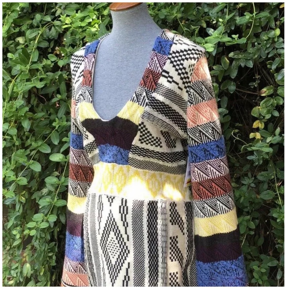 Free People Patchwork Sweater Dress #29 - Picture 5 of 6